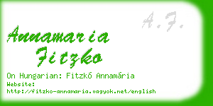 annamaria fitzko business card